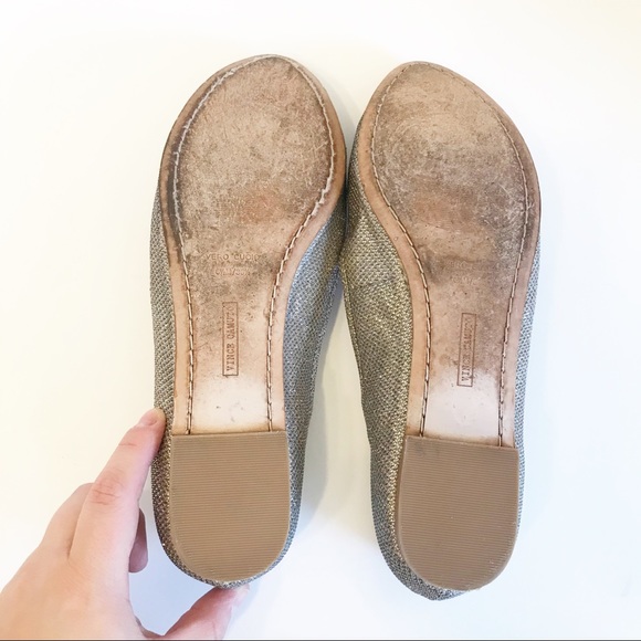 Vince Camuto Timba Bow Metallic Silver Flats 6.5 - Picture 10 of 11